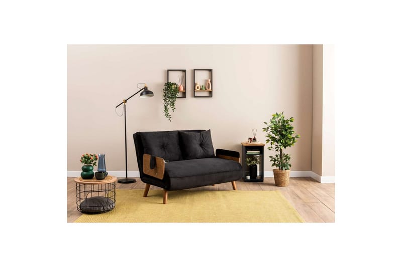 Canelo Vuodesohva 2-sits - Musta - Huonekalut - Sohva - Vuodesohva
