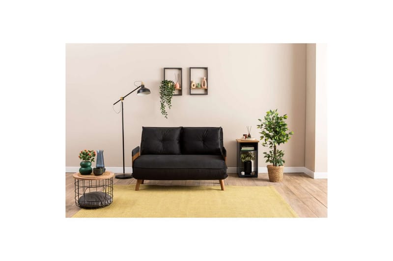 Canelo Vuodesohva 2-sits - Musta - Huonekalut - Sohva - Vuodesohva