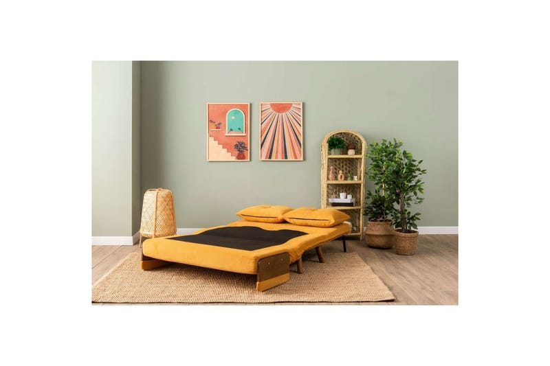 Canelo Vuodesohva 2-sits - Sinapinkeltainen - Huonekalut - Sohva - Vuodesohva