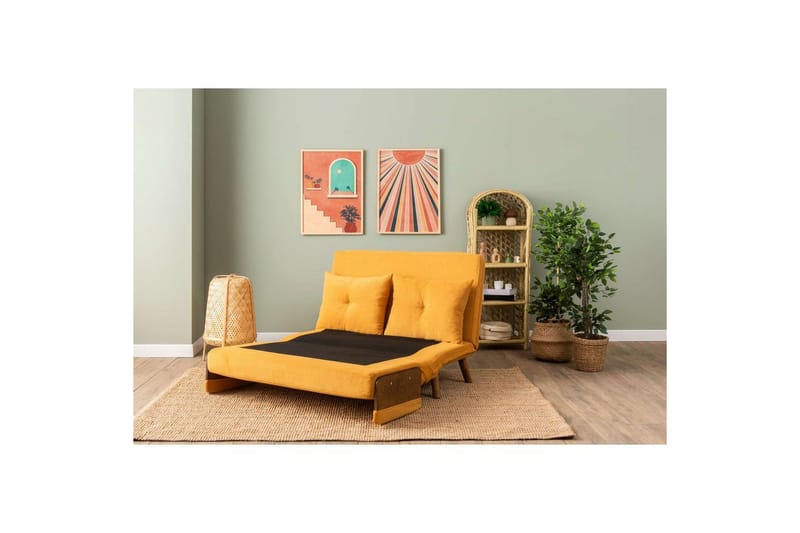 Canelo Vuodesohva 2-sits - Sinapinkeltainen - Huonekalut - Sohva - Vuodesohva