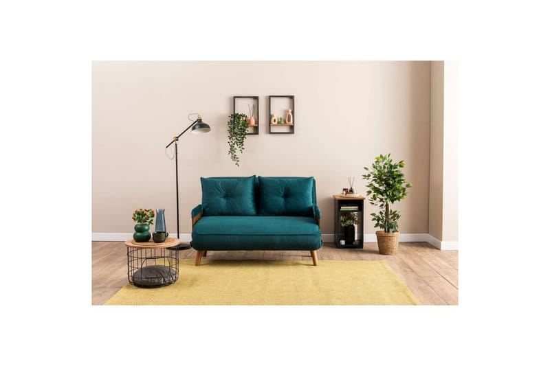Canelo Vuodesohva 2-sits - Petrol Vihreä - Huonekalut - Sohva - Vuodesohva