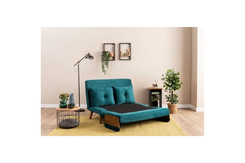 Canelo Vuodesohva 2-sits - Petrol Vihreä - Huonekalut - Sohva - Vuodesohva
