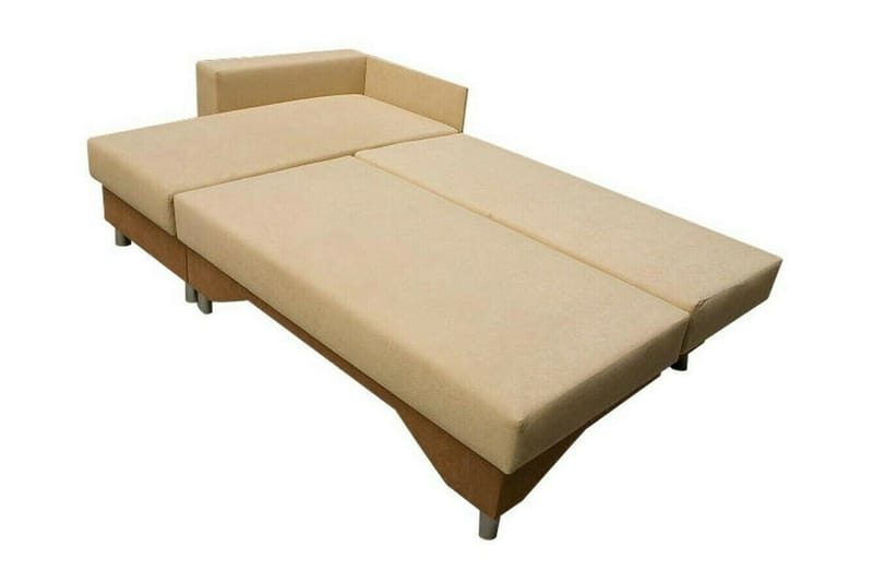 Castlebay 3-sits Hörnbäddsoffa Brown/Beige - Huonekalut - Sohva - Vuodesohva