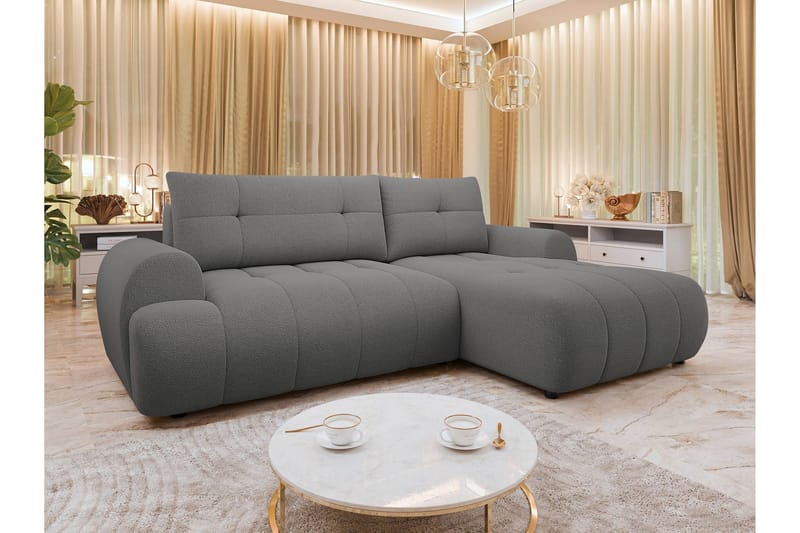 Ceibo Vuodesohva Divaanilla 3-istuttava - Harmaa - Huonekalut - Sohva - Vuodesohva