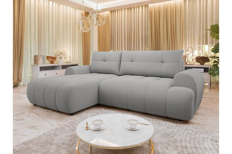 Ceibo Vuodesohva Divaanilla 3-istuttava - Harmaa - Huonekalut - Sohva - Vuodesohva