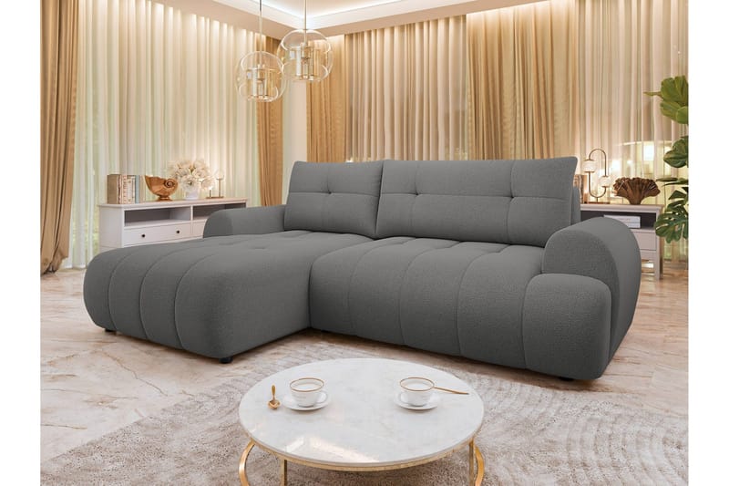 Ceibo Vuodesohva Divaanilla 3-istuttava - Harmaa - Huonekalut - Sohva - Vuodesohva