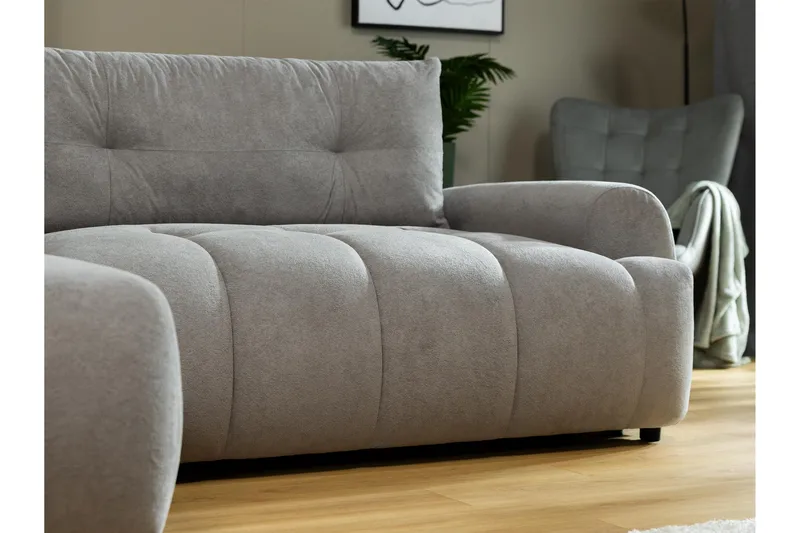 Ceibo Vuodesohva Divaanilla 3-istuttava Plyysi - Beige - Huonekalut - Sohva - Vuodesohva