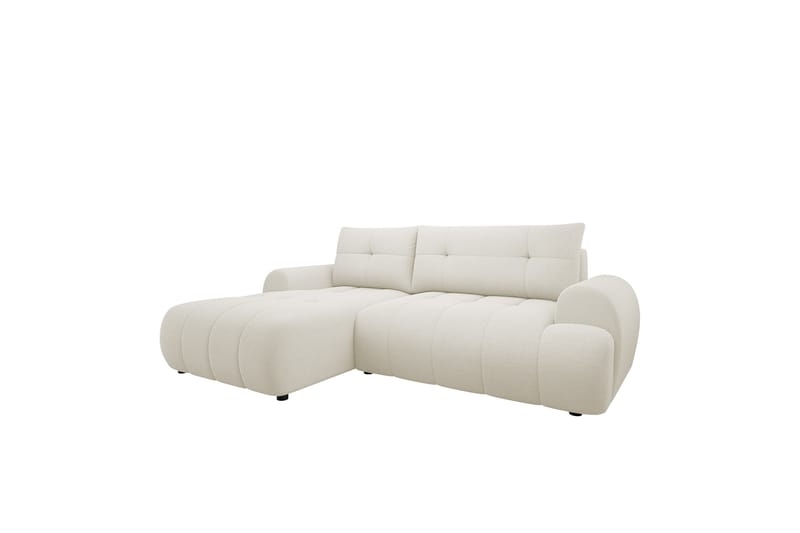 Ceibo Vuodesohva Divaanilla 3-istuttava Plyysi - Beige - Huonekalut - Sohva - Vuodesohva