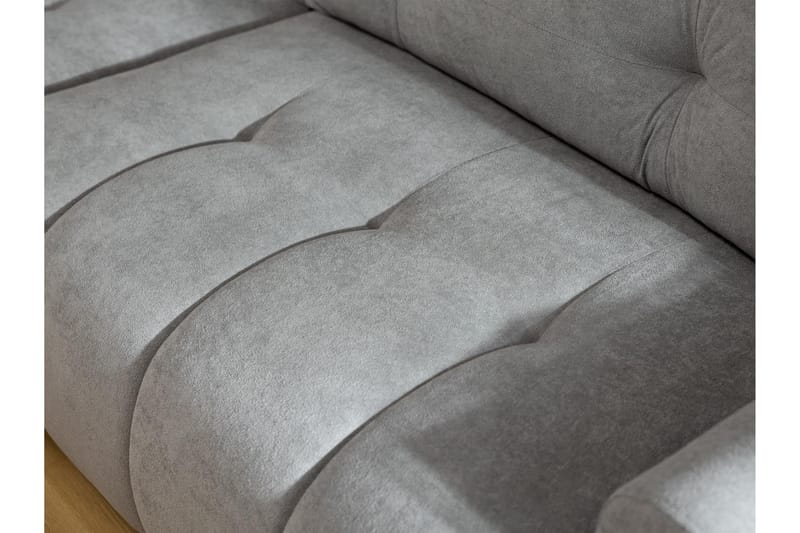 Ceibo Vuodesohva Divaanilla 3-istuttava Plyysi - Beige - Huonekalut - Sohva - Vuodesohva
