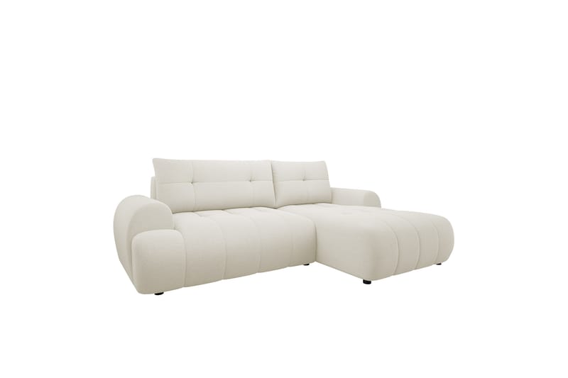 Ceibo Vuodesohva Divaanilla 3-istuttava Plyysi - Beige - Huonekalut - Sohva - Vuodesohva
