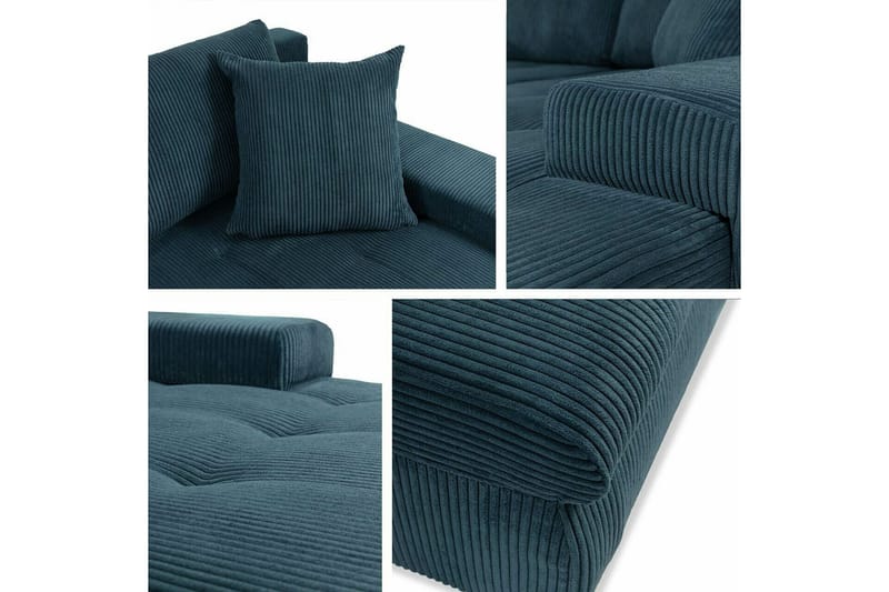Cerys 3-sits Hörnbäddsoffa Dark blue - Huonekalut - Sohva - Vuodesohva
