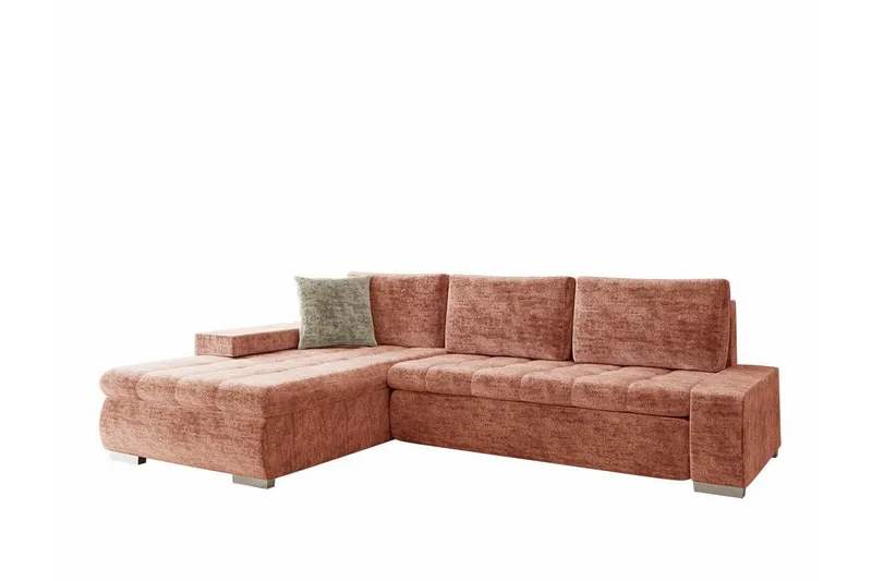 Cerys 3-sits Hörnbäddsoffa NO_BRAND Dark pink, undefined