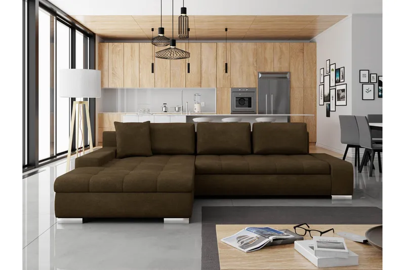 Cerys Vuodesohva 3-Istuttavalla Divaanilla, Ruskea