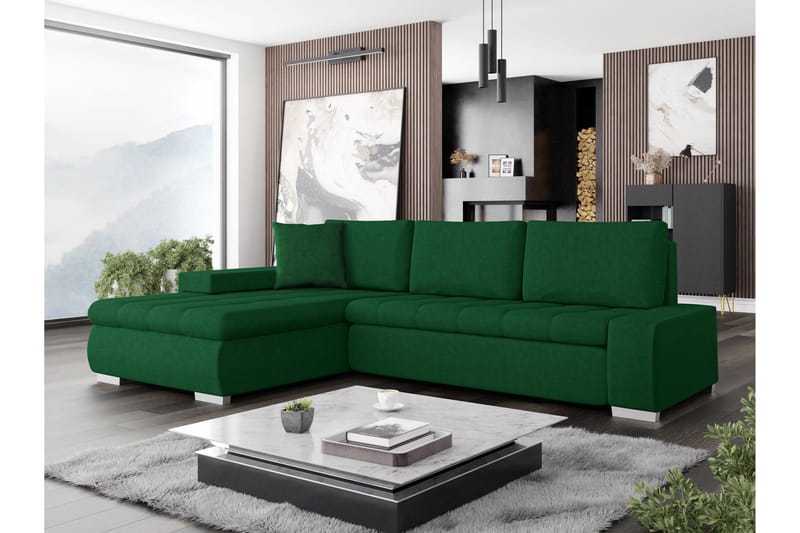 Cerys Vuodesohva 3-Istuttavalla Divaanilla, Vihreä