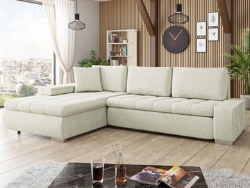 Cerys Vuodesohva divaanilla 4istuttava - Beige - Huonekalut - Sohva - Vuodesohva