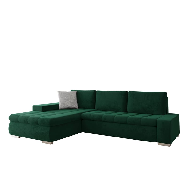 Cerys Vuodesohva divaanilla 4istuttava - Vihreä - Huonekalut - Sohva - Vuodesohva