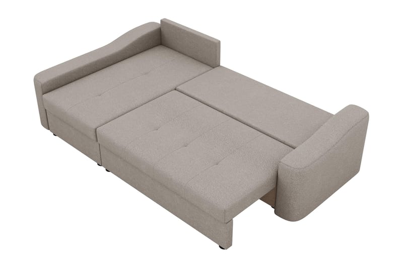 Chaman Vuodesohva Divaanilla 3-istuttava Plyysi - Beige - Huonekalut - Sohva - Vuodesohva