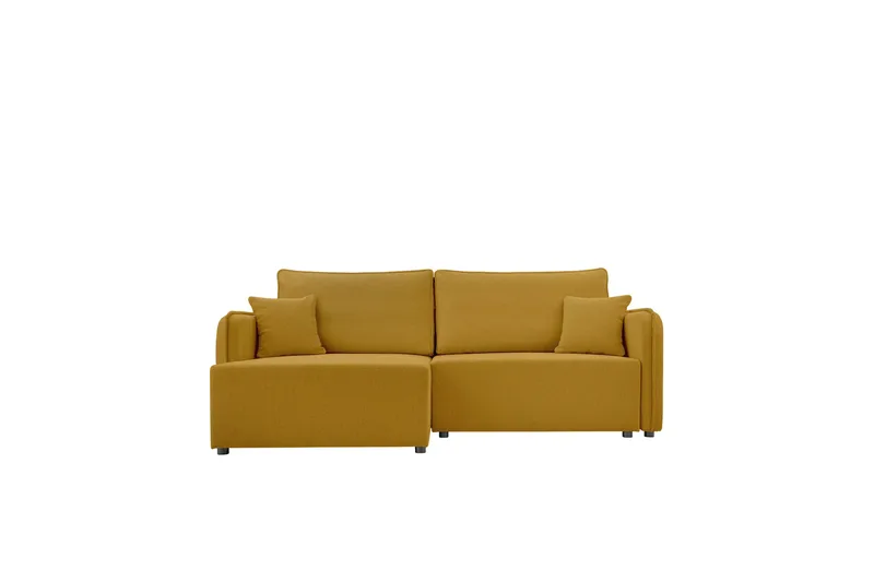 Chandru Vuodesohva Divaanilla 3-istuttava Plyysi, Keltainen