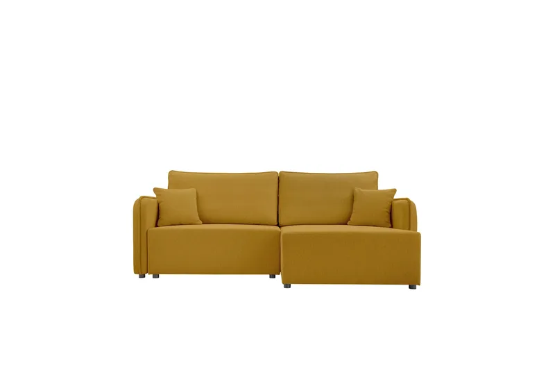 Chandru Vuodesohva Divaanilla 3-istuttava Plyysi, Keltainen