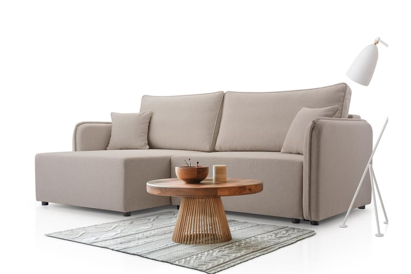 Chandru Vuodesohva Divaanilla 3-istuttava Plyysi - Harmaa - Huonekalut - Sohva - Vuodesohva