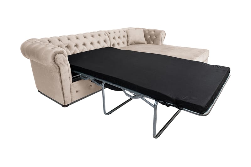 Chesterfield Kristin Vuodesohva Divaanilla - Beige - Huonekalut - Sohva - Vuodesohva