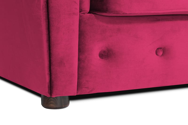 Chesterfield Kristin Vuodesohva Divaanilla - Cerise - Huonekalut - Sohva - Vuodesohva