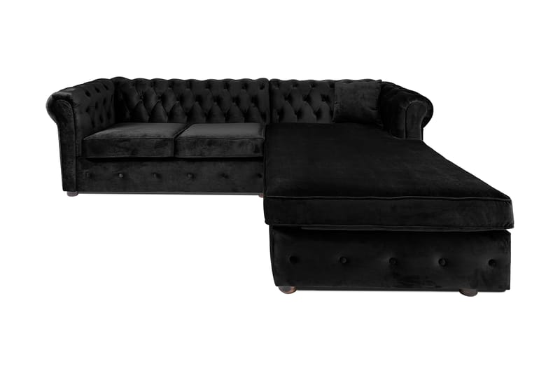 Chesterfield Kristin Vuodesohva Divaanilla - Musta - Huonekalut - Sohva - Vuodesohva