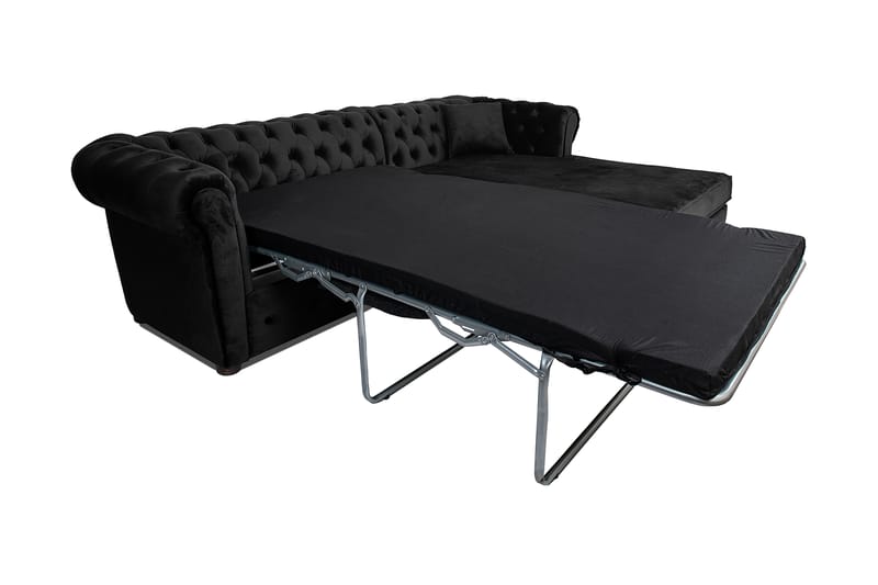 Chesterfield Kristin Vuodesohva Divaanilla - Musta - Huonekalut - Sohva - Vuodesohva