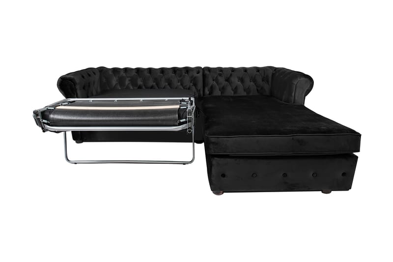 Chesterfield Kristin Vuodesohva Divaanilla - Musta - Huonekalut - Sohva - Vuodesohva