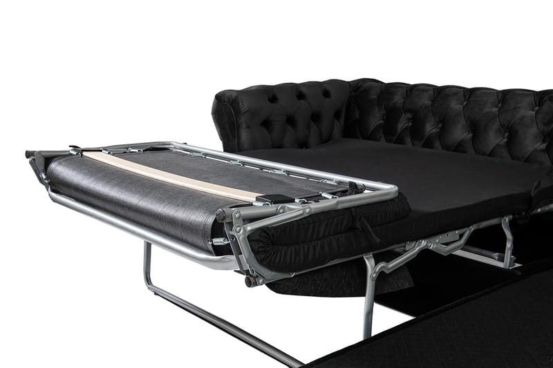 Chesterfield Kristin Vuodesohva Divaanilla - Musta - Huonekalut - Sohva - Vuodesohva