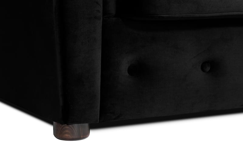 Chesterfield Kristin Vuodesohva Divaanilla - Musta - Huonekalut - Sohva - Vuodesohva