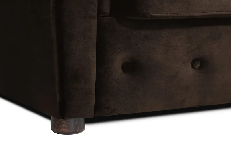 Chesterfield Kristin Vuodesohva Divaanilla - Vintage Ruskea - Huonekalut - Sohva - Vuodesohva