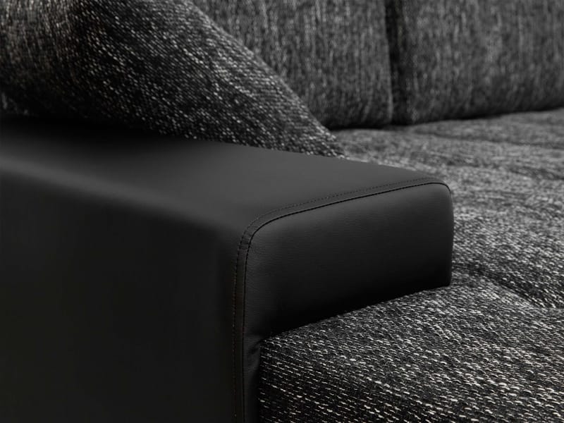 Cillo 5-istuttava U-muotoinen vuodesohva kaksidivaanilla - harmaa - Huonekalut - Sohva - Vuodesohva