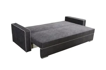 Clarina 3-istuttava vuodesohva 143x200 cm säilytystilalla samettiverhoilulla - Vihreä - Huonekalut - Sohva - Vuodesohva - 3 istuttava vuodesohva