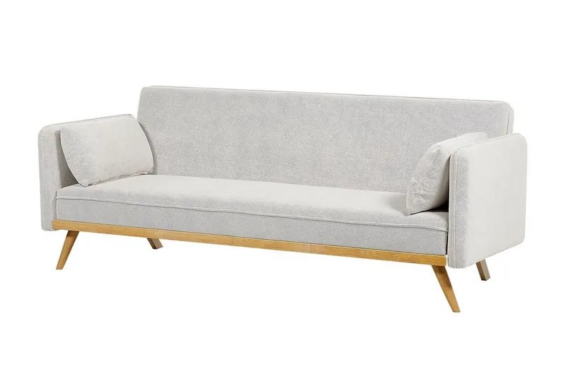 Clem Vuodesohva 3-istuttava - Harmaa/Vaalea puu - Huonekalut - Sohva - Vuodesohva - 3 istuttava vuodesohva