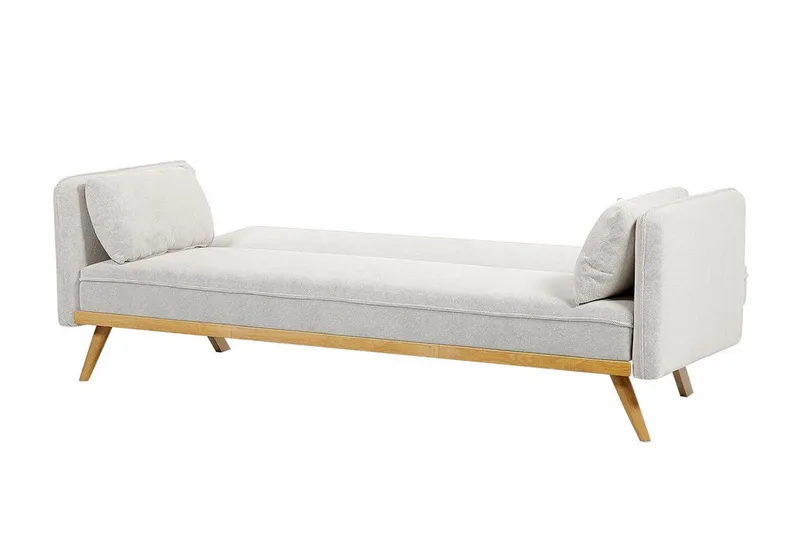 Clem Vuodesohva 3-istuttava - Harmaa/Vaalea puu - Huonekalut - Sohva - Vuodesohva - 3 istuttava vuodesohva
