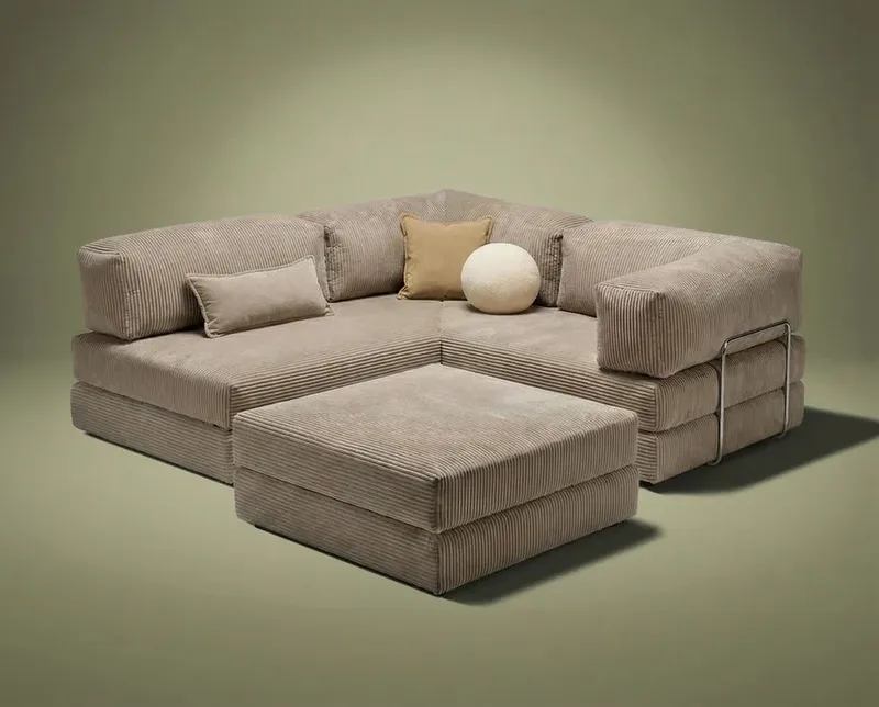 Corner Sofa-Bed Atelier Del Sofa - Huonekalut - Sohva - Vuodesohva