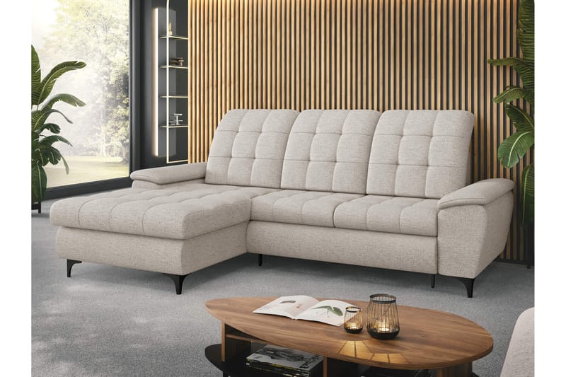 Crystalina Vuodesohva Divaanilla 3-istuttava - Beige - Huonekalut - Sohva - Vuodesohva