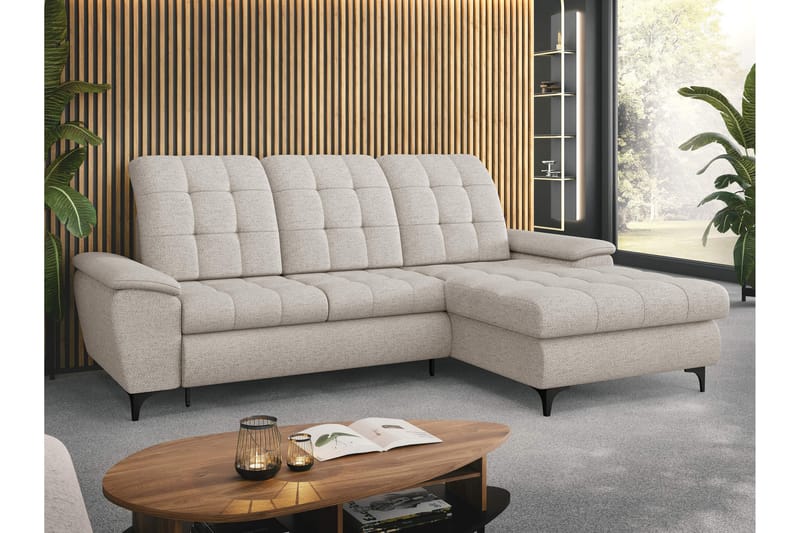 Crystalina Vuodesohva Divaanilla 3-istuttava - Beige - Huonekalut - Sohva - Vuodesohva