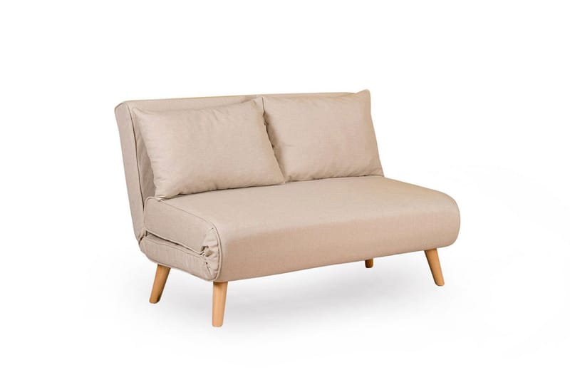 Daigo 2-istuttava vuodesohva 120x180 cm kankaalla - Beige - Huonekalut - Sohva - Vuodesohva