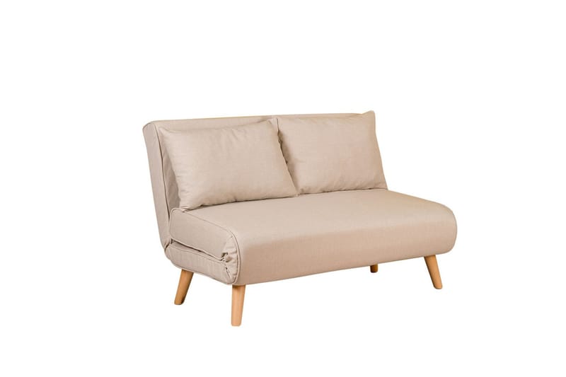 Daigo 2-istuttava vuodesohva 120x180 cm kankaalla, Beige
