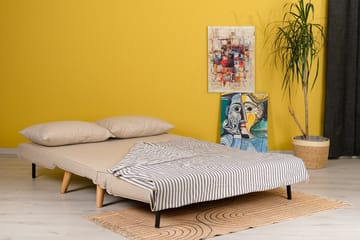 Daigo 2-istuttava vuodesohva 120x180 cm kankaalla - Beige - Huonekalut - Sohva - Vuodesohva