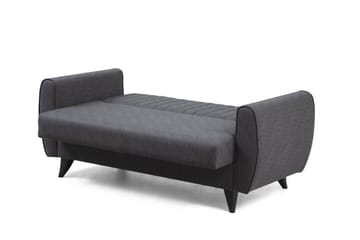 Dalima 2-istuttava vuodesohva 55x125 cm säilytystilalla, pellavaa - Antrasiitti - Huonekalut - Sohva - Vuodesohva