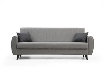 Dalima 3-istuttava vuodesohva 55x183 cm säilytyslaatikolla kankaasta - Harmaa - Huonekalut - Sohva - Vuodesohva - 3 istuttava vuodesohva