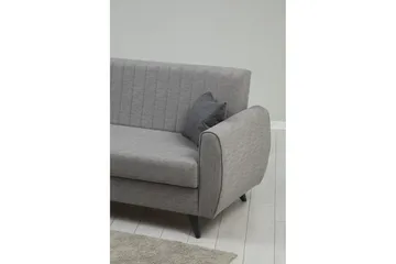Dalima 3-istuttava vuodesohva 55x183 cm säilytyslaatikolla kankaasta - Harmaa - Huonekalut - Sohva - Vuodesohva - 3 istuttava vuodesohva