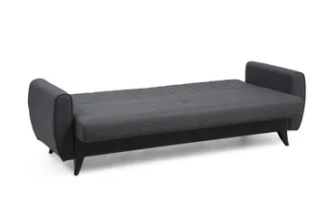 Dalima 3-istuttava vuodesohva 55x183 cm säilytystilalla, kangas - Antrasiitti - Huonekalut - Sohva - Vuodesohva - 3 istuttava vuodesohva