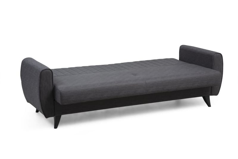 Dalima 3-istuttava vuodesohva 55x183 cm säilytystilalla, kangas - Antrasiitti - Huonekalut - Sohva - Vuodesohva - 3 istuttava vuodesohva