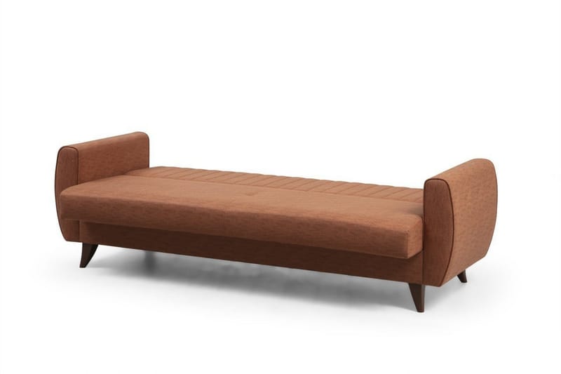 Dalima 3-istuttava vuodesohva 55x183 cm säilytystilalla, kangas - Terrakotta - Huonekalut - Sohva - Vuodesohva - 3 istuttava vuodesohva