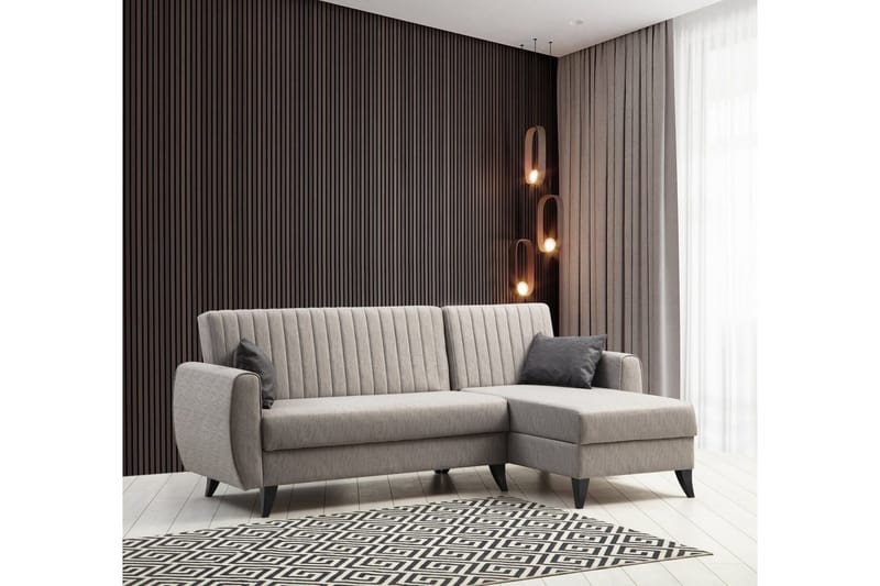 Dalima vuodesohva divaanilla 3-istuttava, Vaaleanharmaa