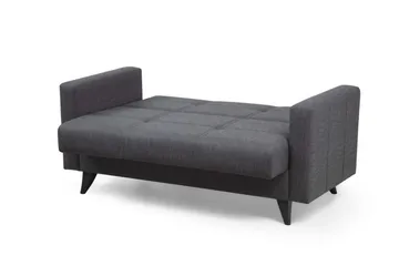 Darcia 2-istuttava vuodesohva 55x125 cm säilytystilalla kankaasta - Antrasiitti - Huonekalut - Sohva - Vuodesohva